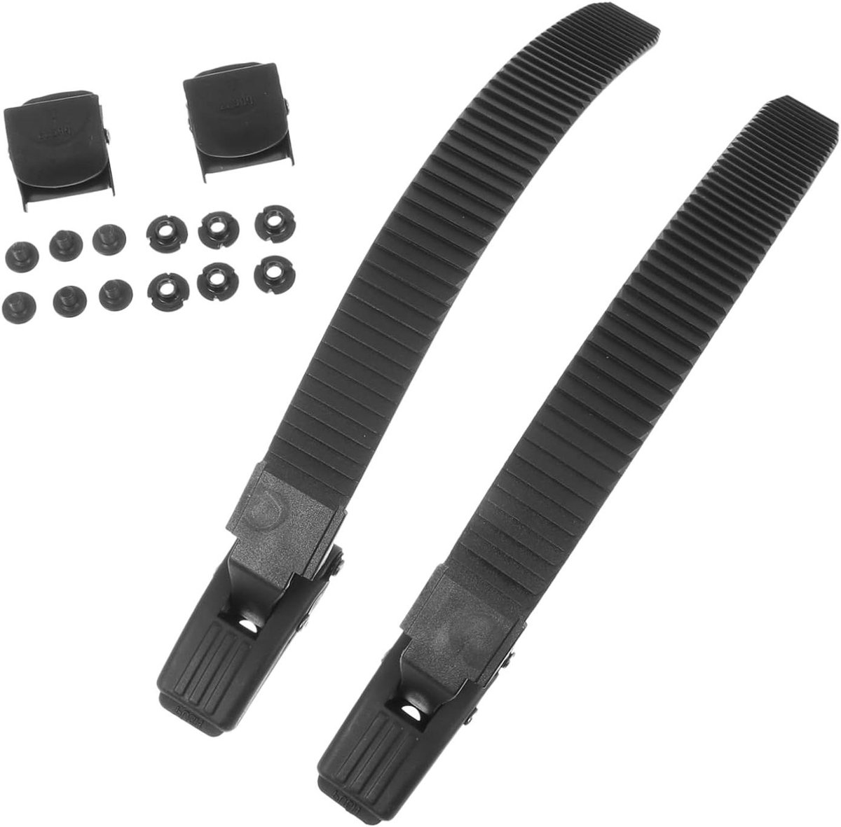 Bevestigingsgesp Riem - Schoengespen Skates - Schoenen Vastzetten - Verstelbare Lengte - 26.5X2.5CM - Zwart
