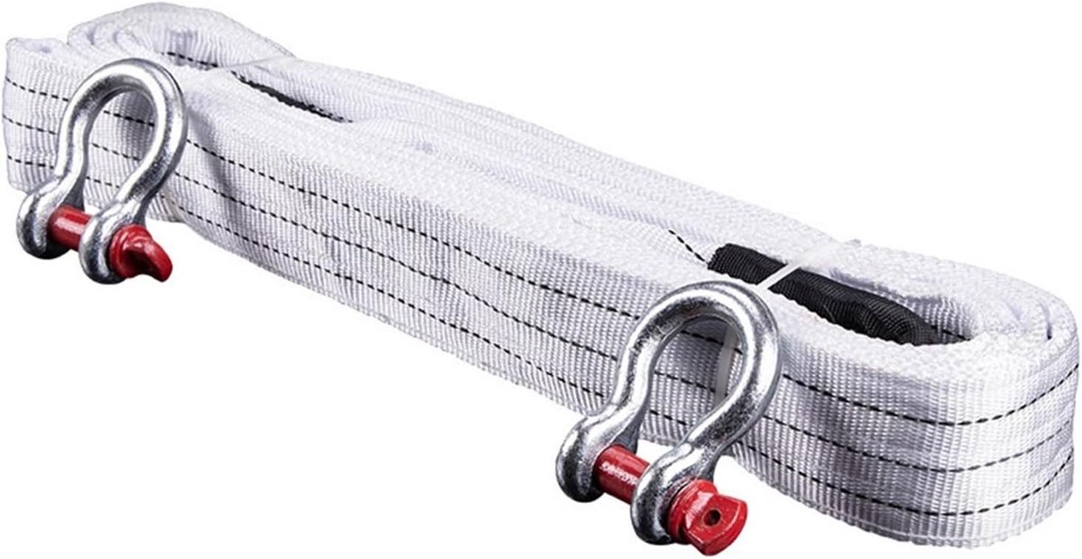 Sleepkabel - Herstelriem - Voertuig Hulp - Reflecterend Garen - 5 Meter 18 Ton - Geel