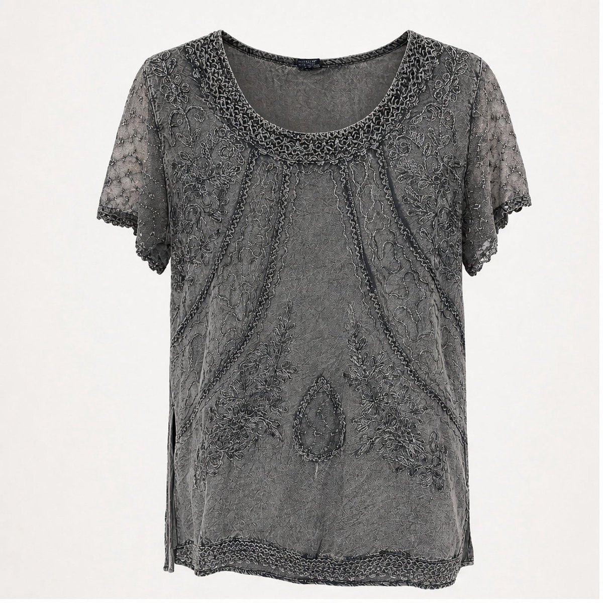 HS Shirt - Meerdere Kleuren - Donkergrijs Borduursel