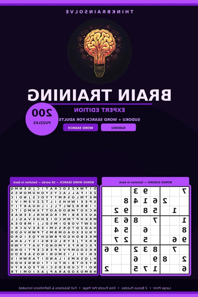 Hersentrainingspuzzels Volwassenen - Expert Puzzelboek - Cognitieve Uitdaging - 200 Grote Puzzels - 257 Pagina's - Niet gespecificeerd