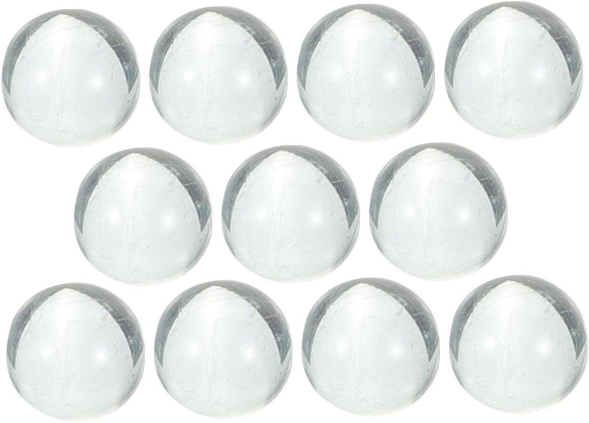 Glazen Knikkers - Decoratieve Kralen - Vaas Vullen - Transparant Glas - 10 Stuks - Transparant