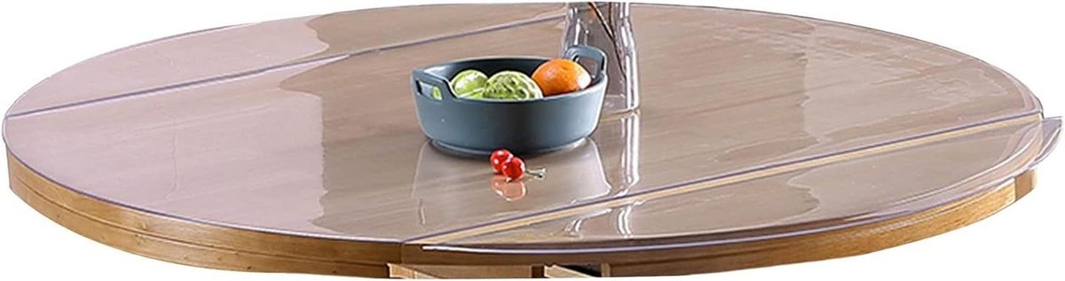 Tafelkleed Beschermer - Ronde Cover - Meubels Beschermen - Waterdicht & Slijtvast - Diameter 130cm - Transparant