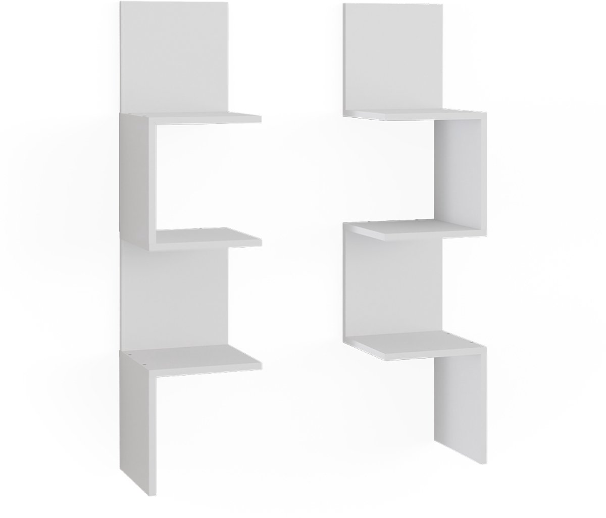 Vicco Paolo Hoekplank – 28 x 116.4 cm Set van 2 Wit