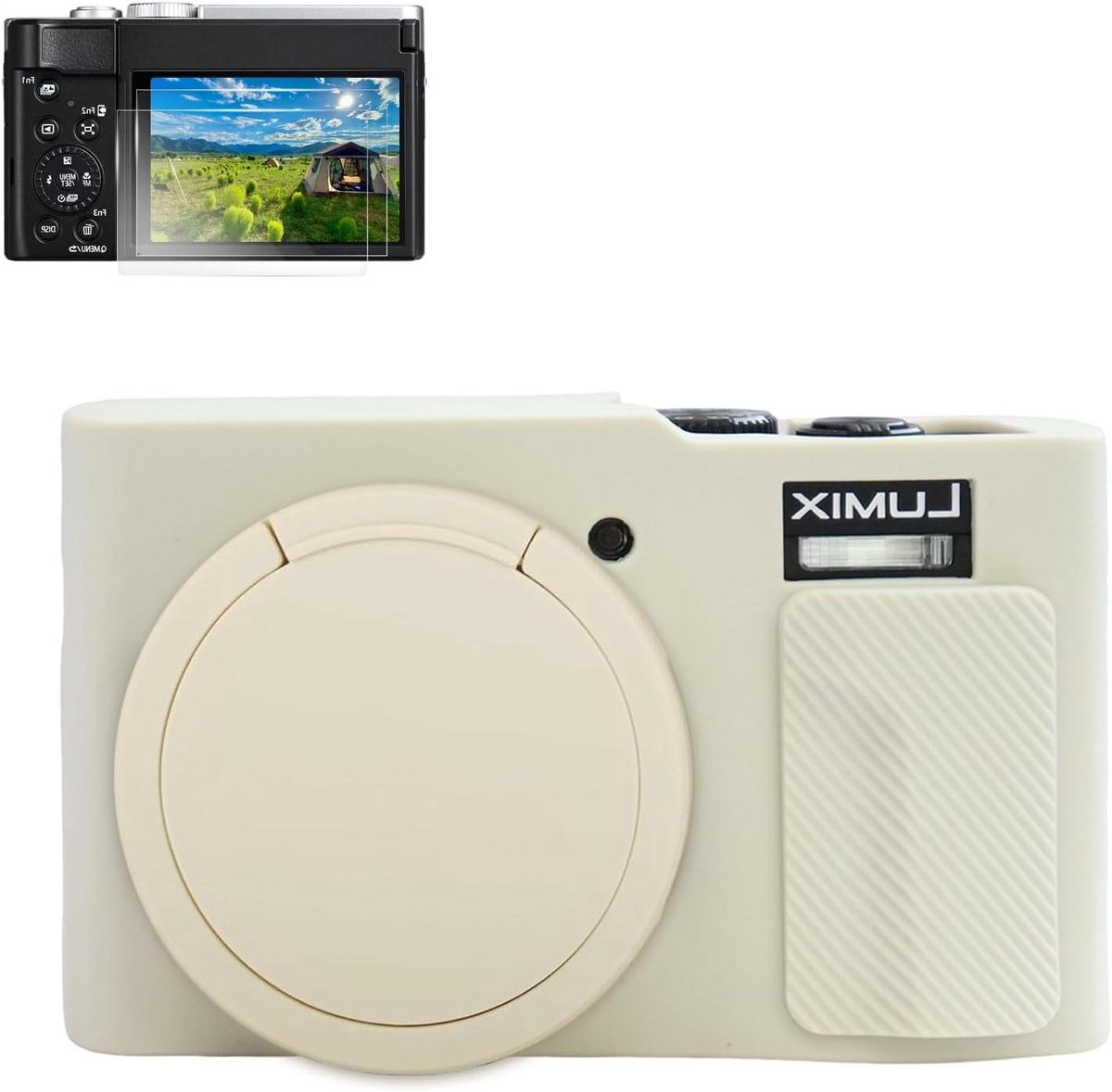 Camera Beschermhoes - Camera Case - Camera Beschermen - Precisie Pasvorm - 1 Camera - Wit