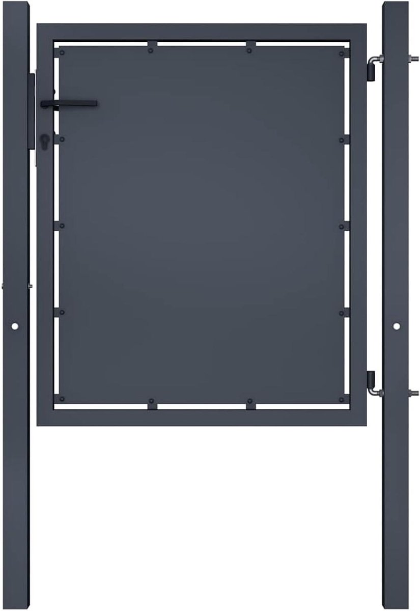 Stalen Tuinpoort - Metalen Hekpoort - Toegang Afschermen - Gegalvaniseerd Staal - 100x100 