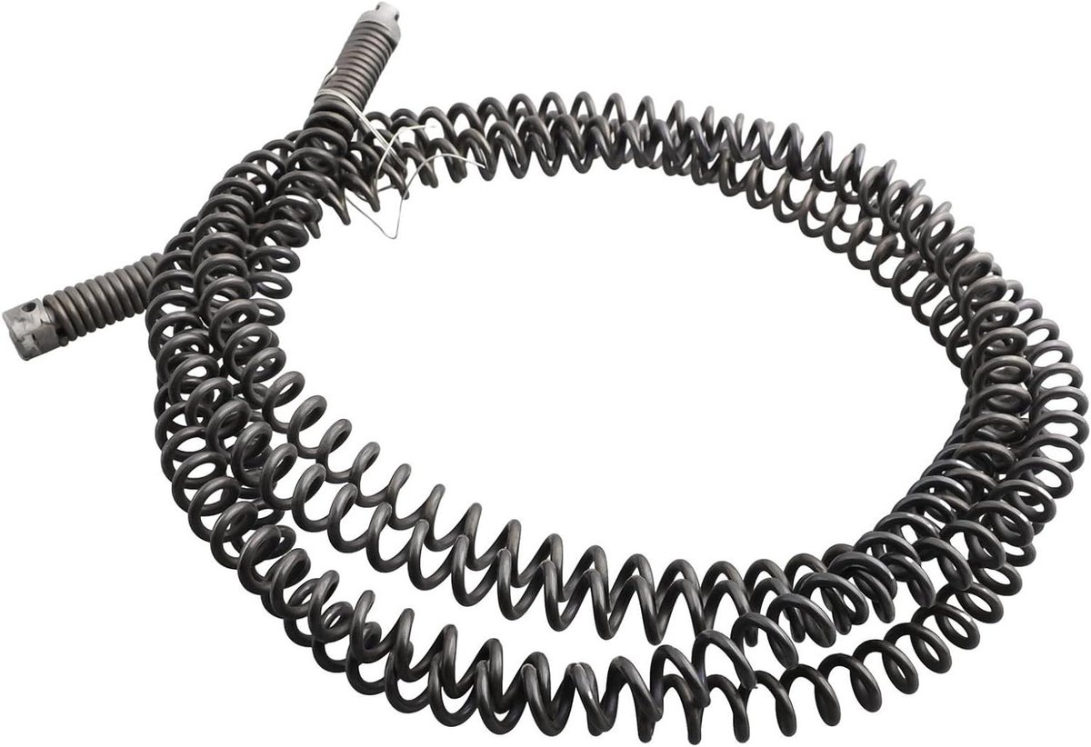Afvoer Reiniger - Riool Ontstopper - Verstopte Leidingen - Boor Aangedreven - 5 Meter Veer - Zwart