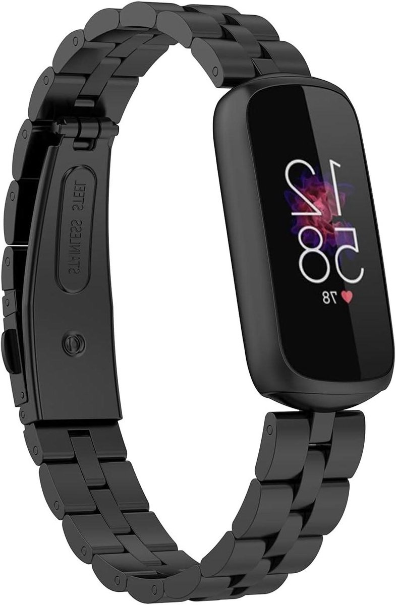 Fitbit Luxe Band - Verstelbare Polsband - Activiteit Tracker - Zakelijke Uitstraling - 14.2 x 10.4 cm - Zwart