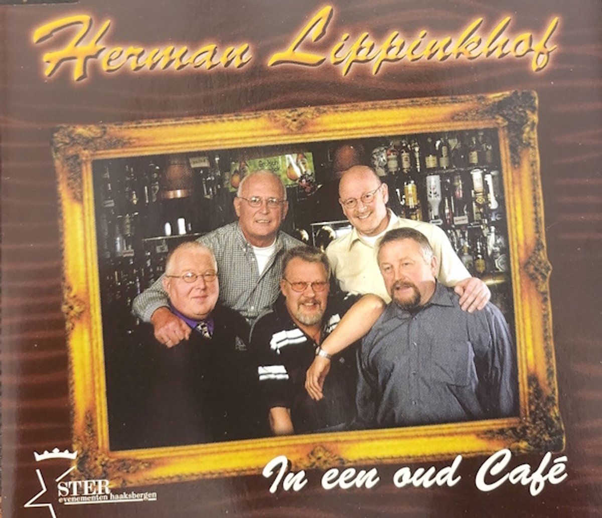 In een oud cafe
