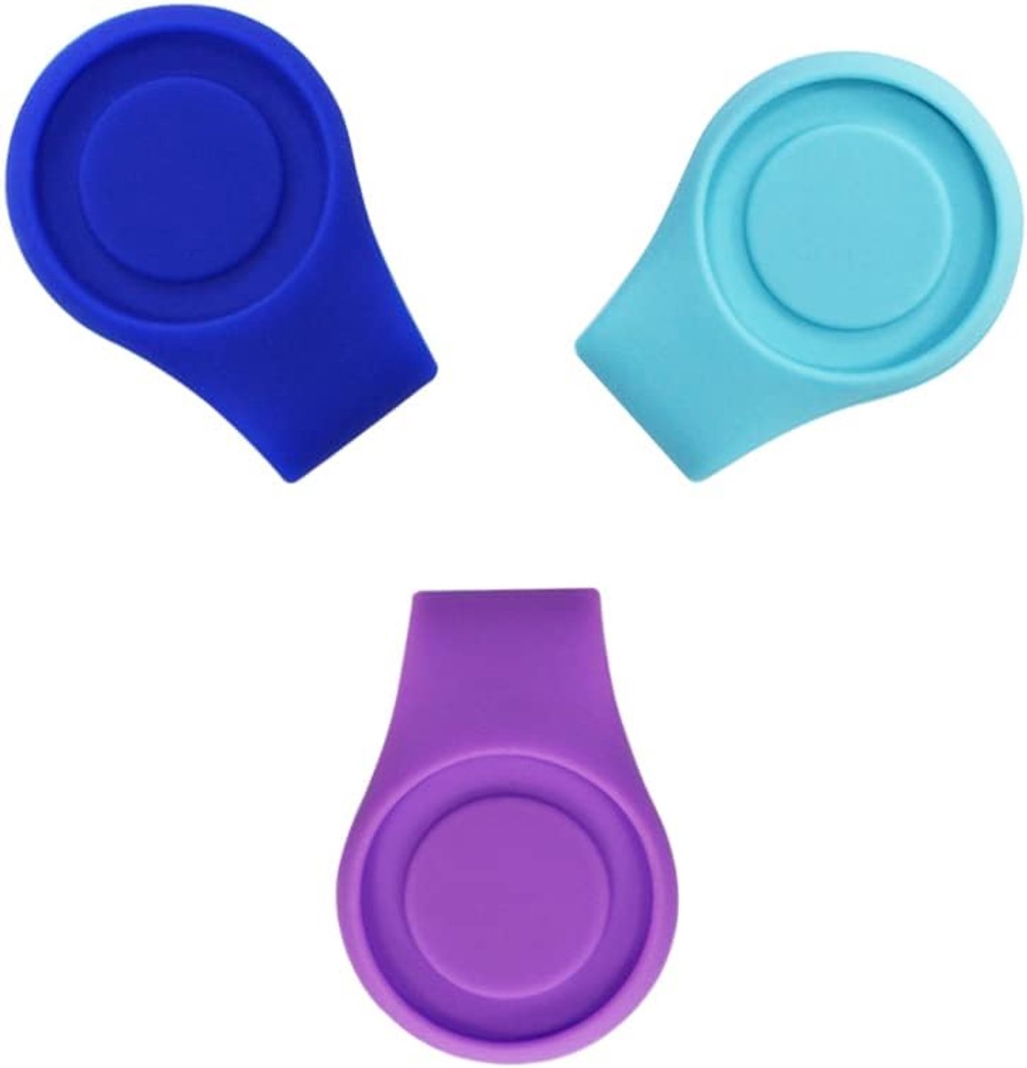3 stuks siliconen golfbalmarkering-hoedclip-sterke magneet-sluiting-golf accessoire