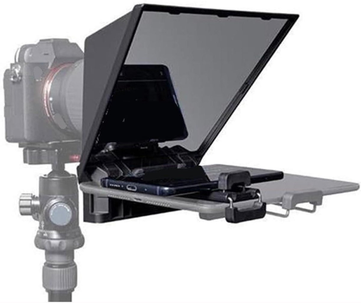 Teleprompter - Opname Hulp - Live Uitzendingen - Met Afstandsbediening - Draagbaar - Zwart