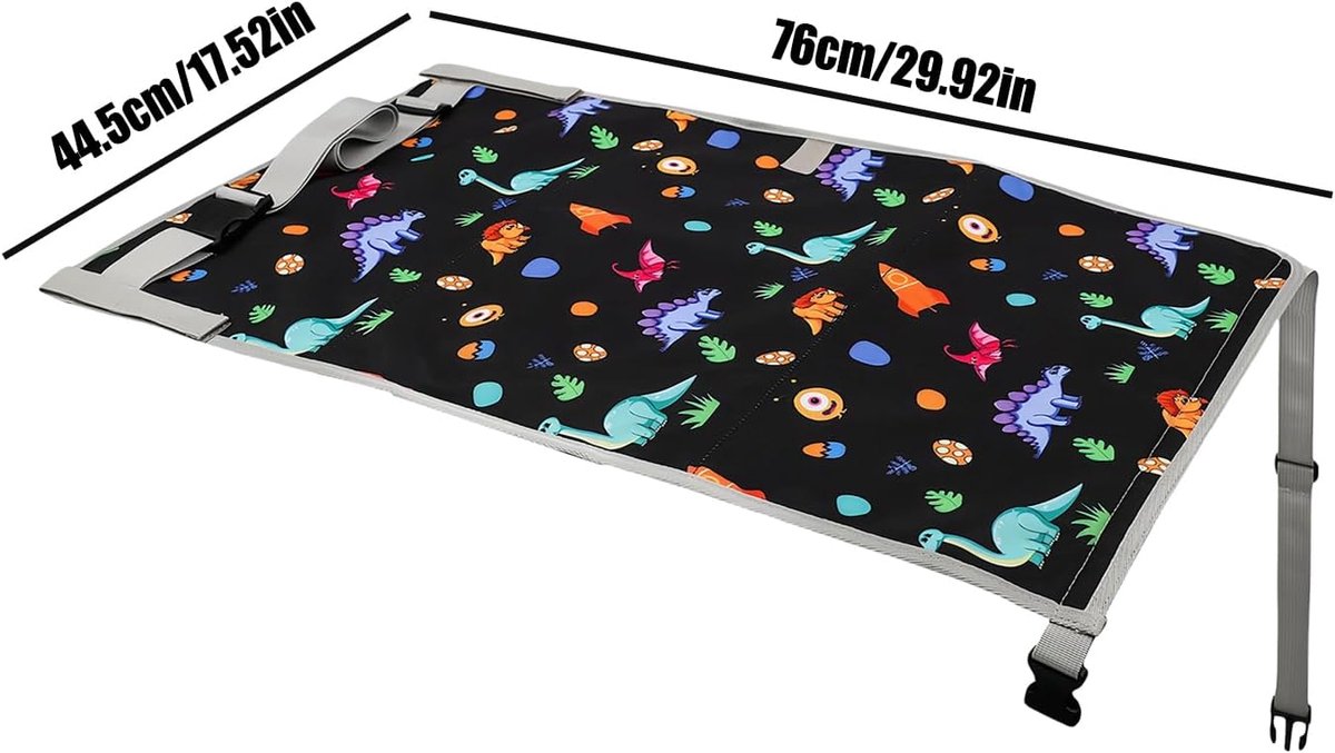 Kinderbed Vliegtuig - Baby reisbed - Comfortabel reizen - Opvouwbaar reiswieg - 76x445 cm - Niet gespecificeerd – foto 7
