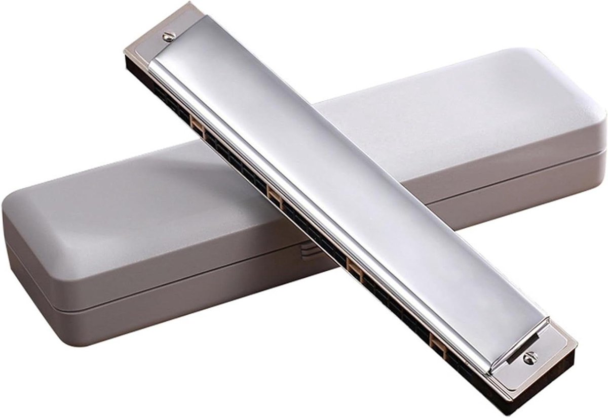Mondharmonica - 24 Gaten C - Muziek Leren - Fosfor Brons Riet - 185mm - EB Tone