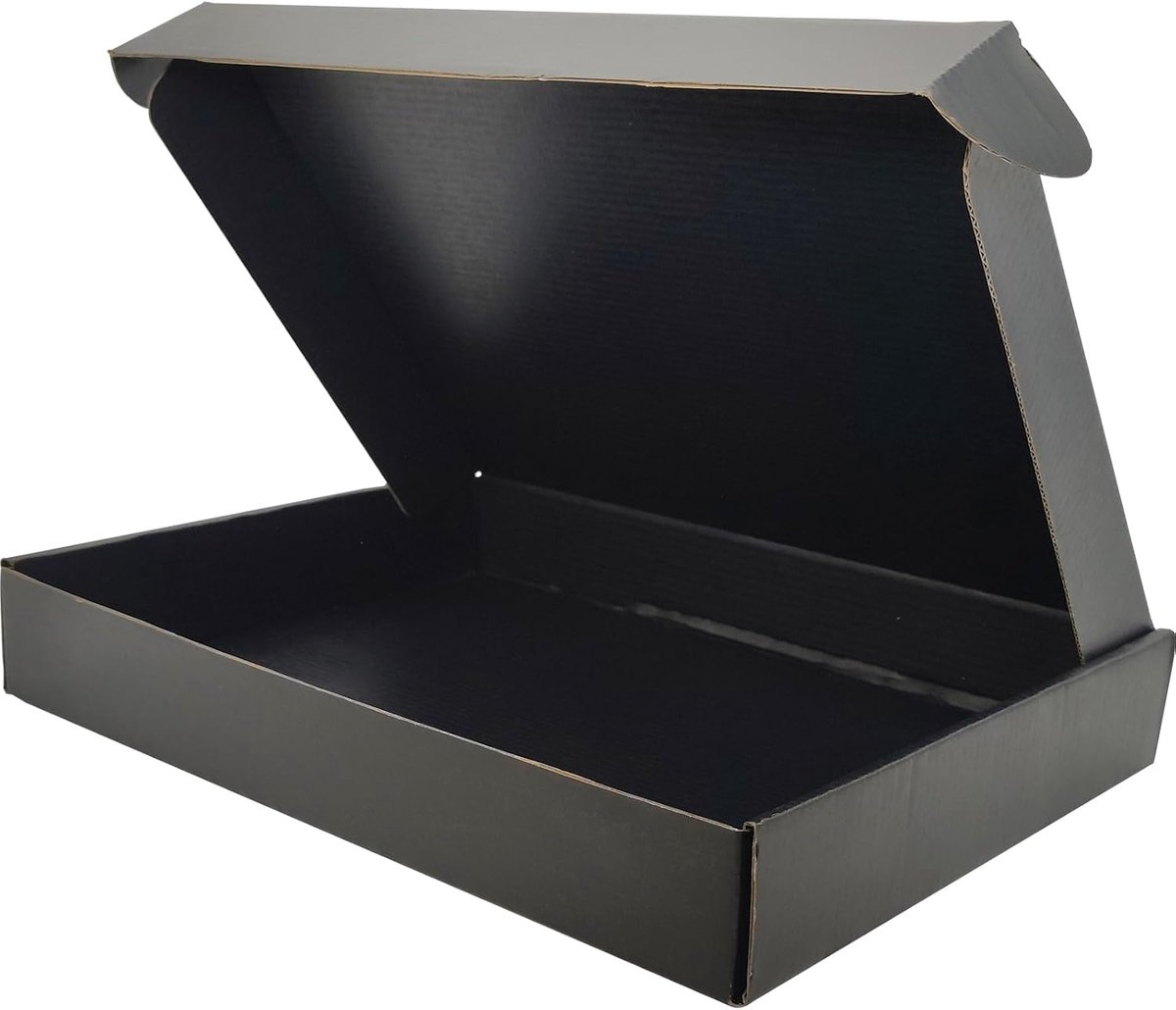 Verzenddoos met Bovenklep - Pakket Brievenbus - Sterke Doos - Postdoos - 25 Stuks - 330x254x50mm - Zwart - van Imperatoris