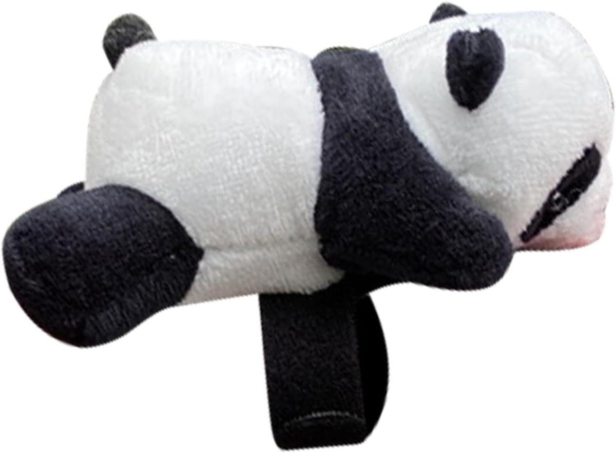 Motorfietsstuur decoratie - Pluche hanger - Rijplezier verhogen - Zorgvuldige afwerking - 12 x 6 cm - Rode Panda