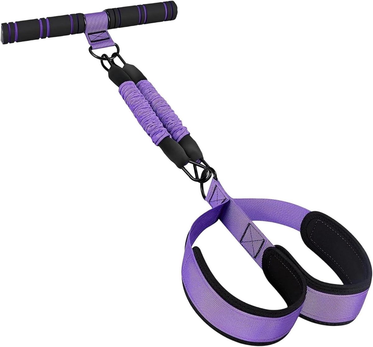 Fitness Beentouwbanden - Pedaaltrekker Trainer - Volledige Lichaamstraining - Aanpasbare Intensiteit - 30x60cm - Veelkleurig