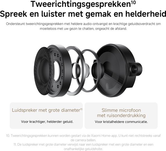 Xiaomi Smart Camera C701 EU - WiFi Beveiligingscamera voor Binnen - 4K Ultra HD Beeld - 360° Pan & Tilt - AI Bewegingsdetectie - Nachtzicht - Tweeweg Audio - Werkt met Xiaomi Home App van Merkloos — afbeelding 3