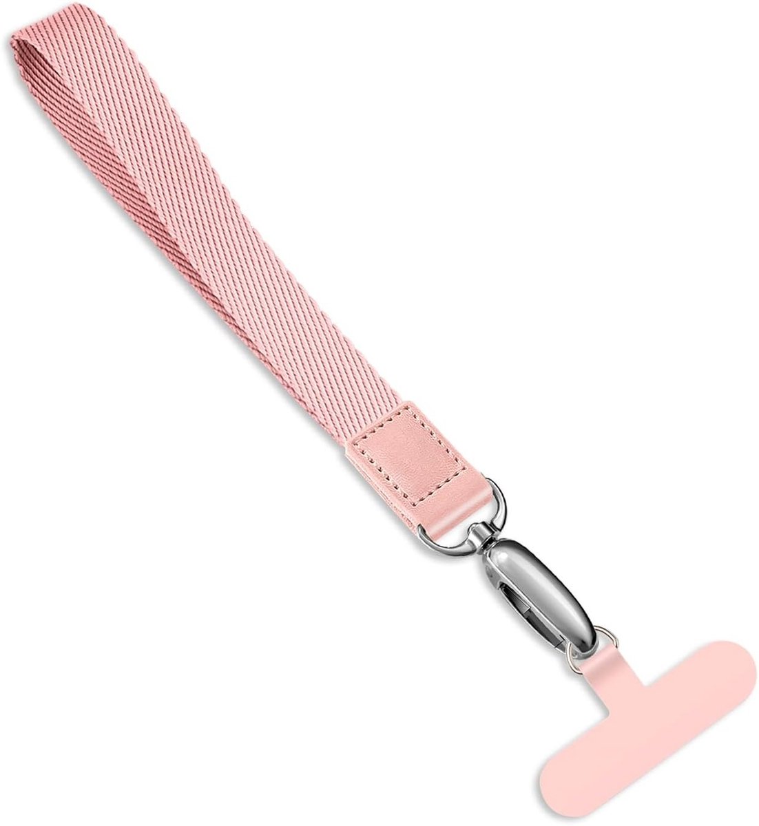 Korte Mobiele Telefoon Lanyard - Universele Telefoonkoord Polsband in Roze voor Smartphone Gebruik
