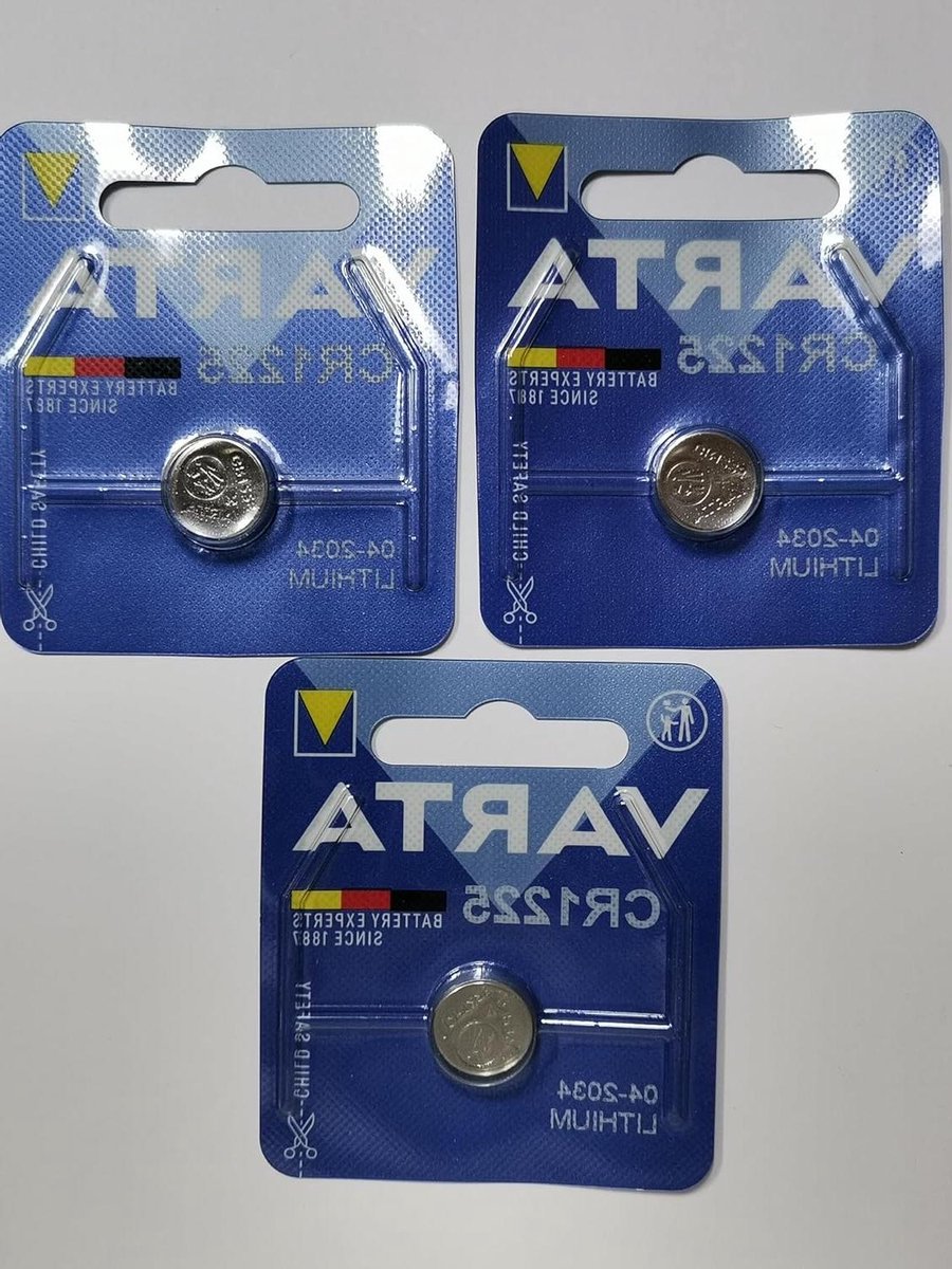 Lithium Batterijen - Knoopcel Batterijen - Apparaten Voeden - Hoge Energie Dichtheid - 3 Stuks - Zilver