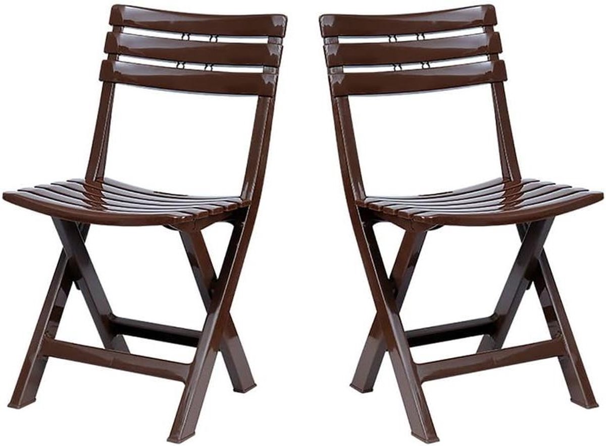 Tuinstoelen Set - Buitenstoelen - Extra Zitplaatsen - Stapelbaar en Draagbaar - 4 Stuks - 