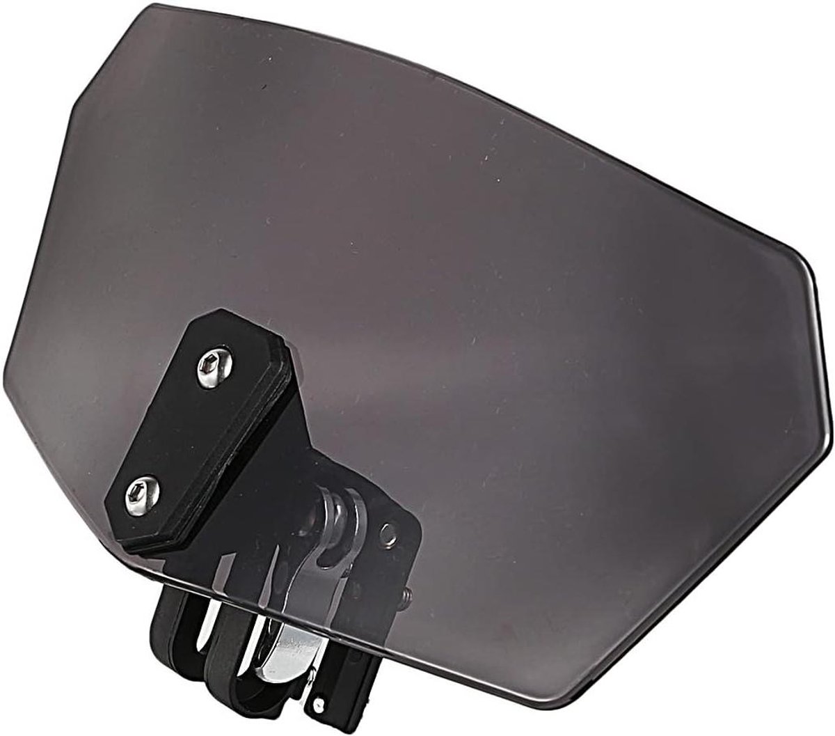Motorfiets Windscherm - Wind Deflector - Comfortabel Rijden - Universele Pasvorm - 399 g - Donker Getint