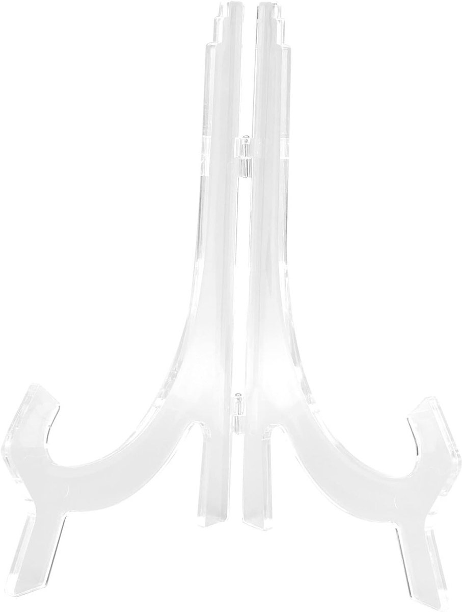 Acryl Klokstandaard 25CM Hoog voor 12-14 Inch Wandklokken, Fotoboeken en Certificaten - Moderne Nordic Stijl voor Thuisdecoratie