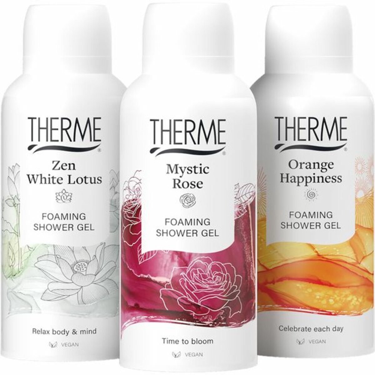 THERME Gift of Wellness 3 x 50 ml - geschenkset - Foaming Shower Gel — cadeau in Verzorging - foto 7