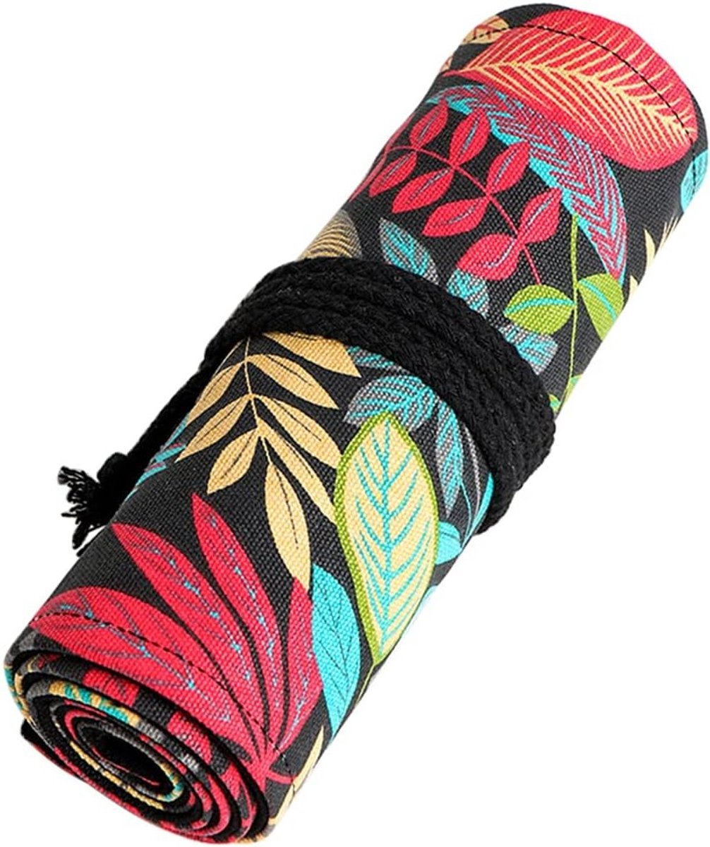 Grote Capaciteit Rollende Potloodtas met 72 Slots voor Kleurpotloden en Schetsmateriaal - 20 x 82 cm, Ideaal voor Reizen en Creatieve Projecten