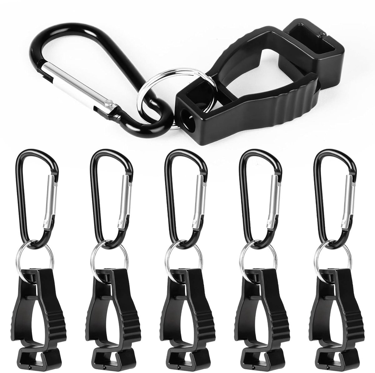 Glove Clips - Robuuste Handschoenhouder met Karabijnhaak - 6 Stuks