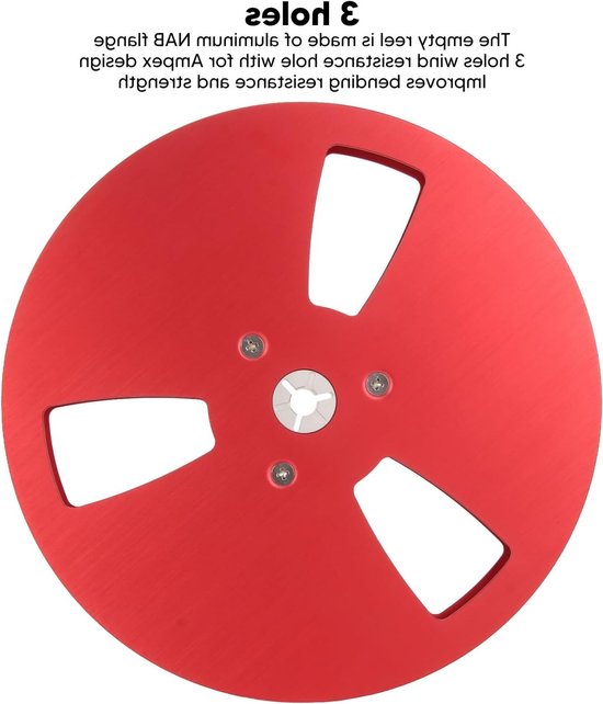 Hoogwaardige 7-inch Lege Tape Reel met 3 Aluminium Gaten voor Opname, Universele Geschiktheid en Duurzaamheid — afbeelding 4