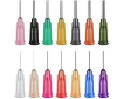 140pcs 1/2 inch blunt tip spuitnaald set voor het vullen van inkt, lijm en vloeistoffen