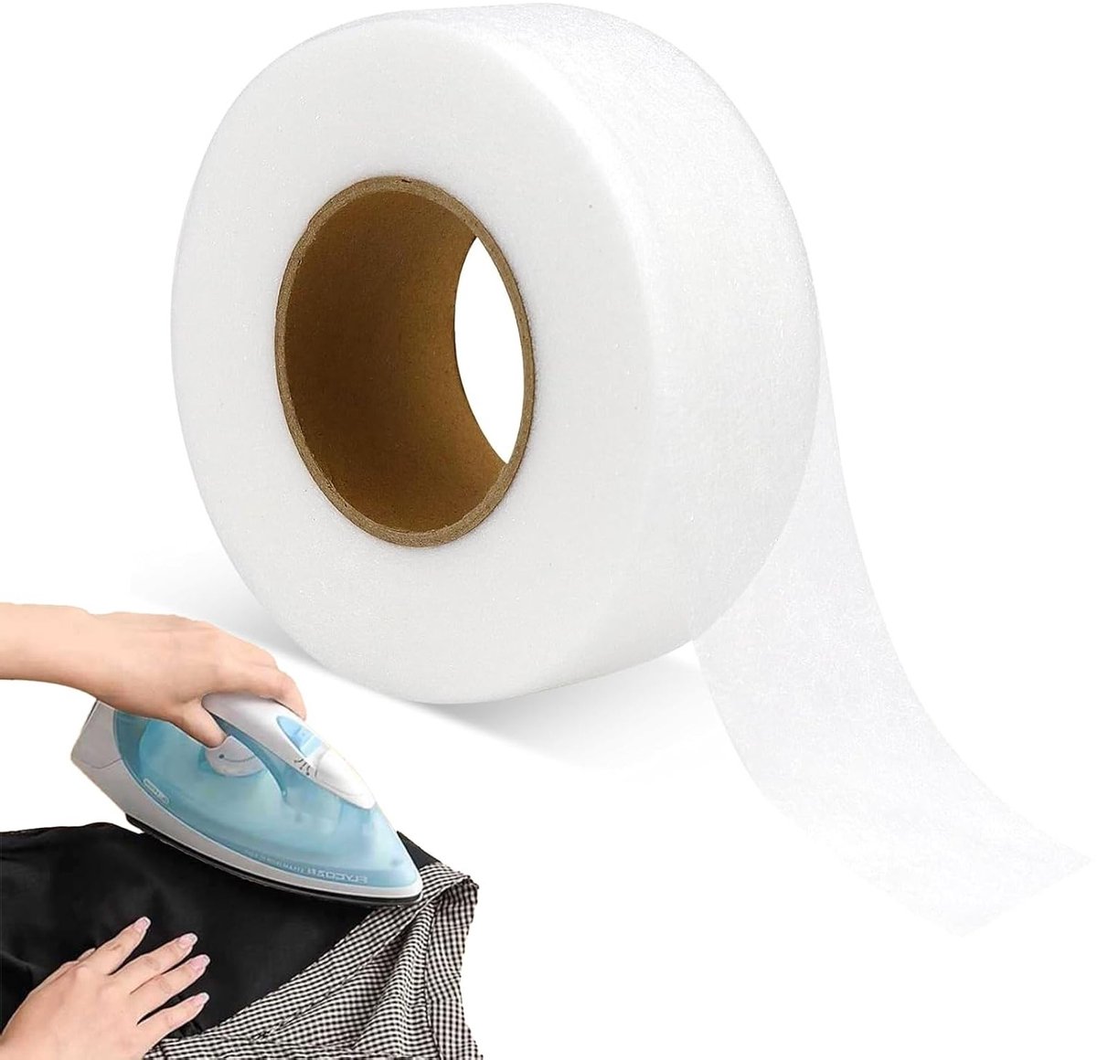 Wasbare Hemtape 640 x 4 cm - Hechtband voor Kleding, Gordijnen en Jeans - Duurzame Strijkband met Levenslange Garantie