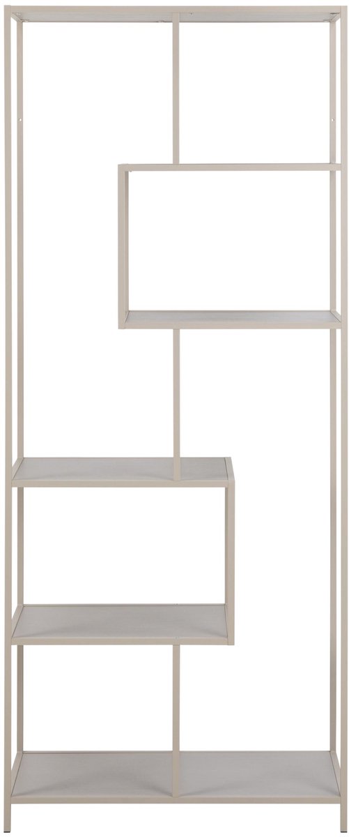 Giga Living Boekenkast Vayen Grijs 77x185cm - Giga Living