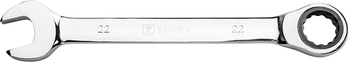 Topex 35D749 Serie - Ringsteeksleutel - 22 mm - 48 Tanden - Ratchet Mechanisme