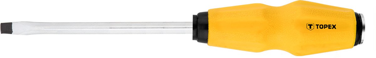 Topex - Schroevendraaier - Plat - 6 x 100 mm - Ergonomische Handgreep
