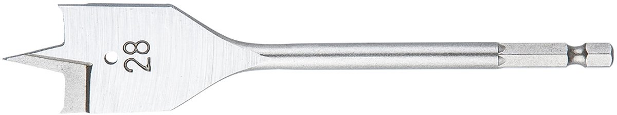GRAPHITE - Spadeboor voor Hout - 28mm - Quick Change - Hoge Snelheid