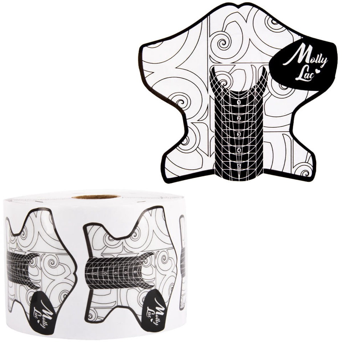 MollyLac Emblem - Nagelverlengingssjablonen - Plastic - 500 stuks