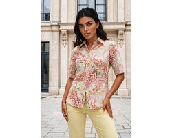 MI PIACE - Travel Blouse Puff Branches Print 202270 Pencil Kit - Maat : M