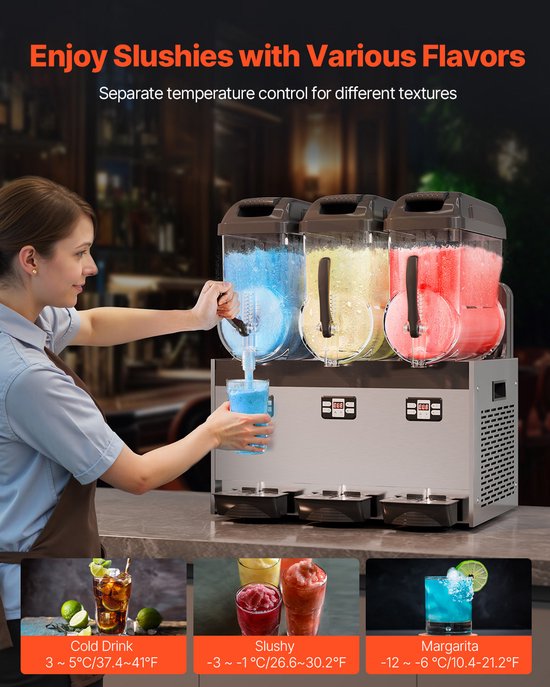 12lx3 Slush-Ijsmachine voor Smoothies en Drankjes van Merkloos — afbeelding 3