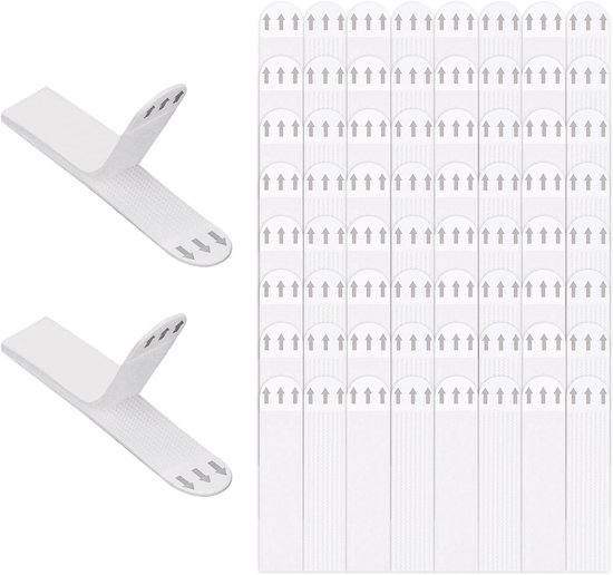 Hanging Strips voor Foto's en Beelden - 32 Paar Zware Kwaliteit, Schadevrije en Dempende Plakstrips voor Wanddecoratie en Fotolijsten