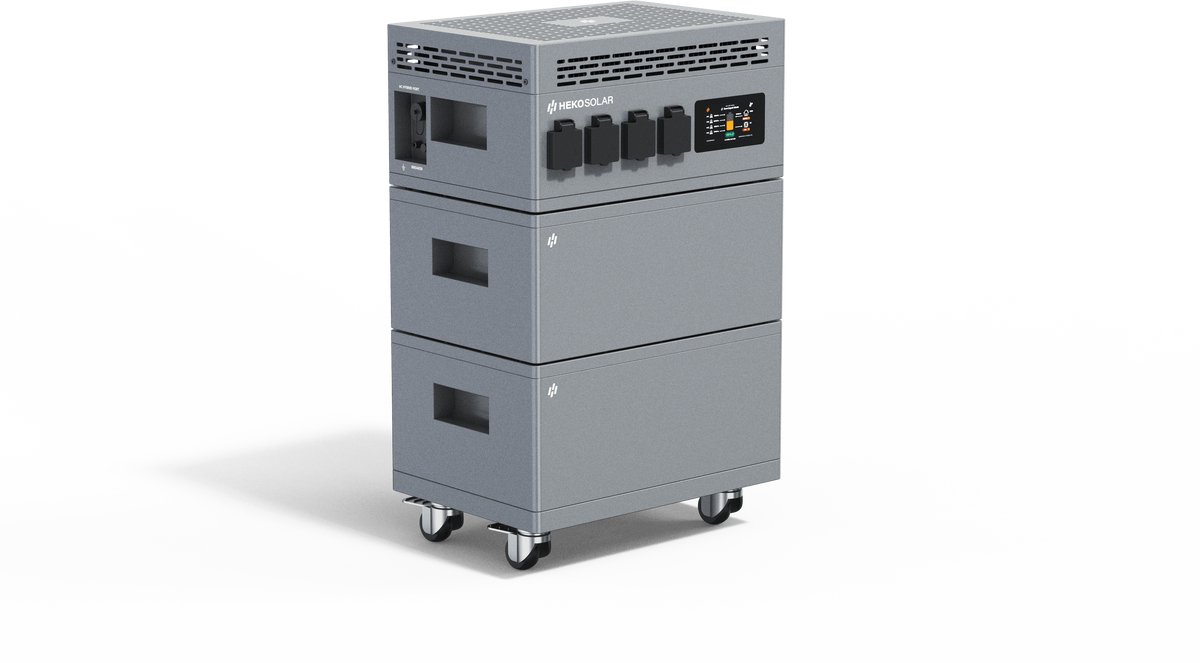 HEKO Solar Saga Thuisbatterij 5.5 kWh - Plug-in Batterij voor Zonnepanelen - Thuisaccu - Energieopslag - Noodstroom - Off-Grid - Plug & Play