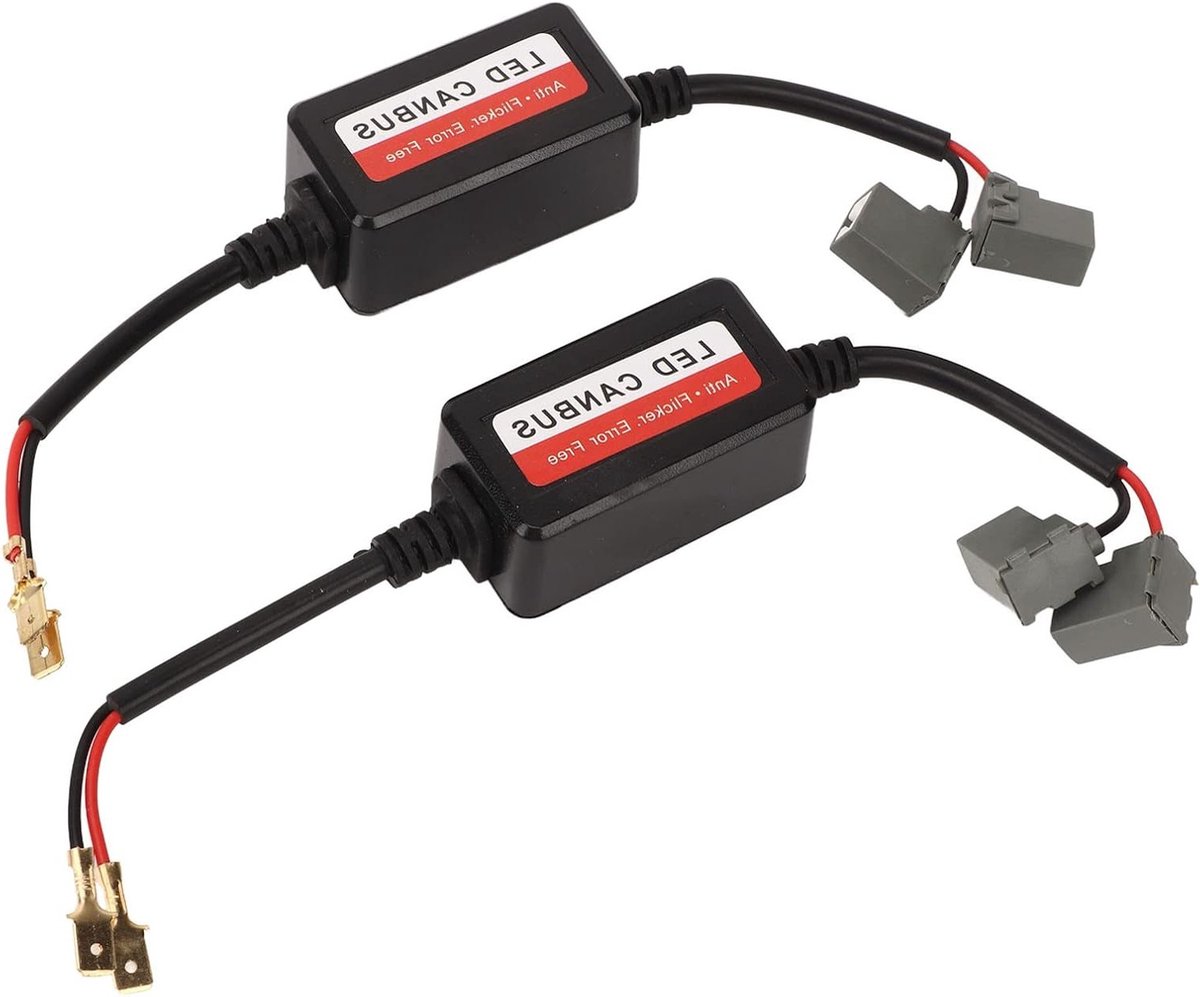 Headlight Decoder - 2Pcs H1 LED Light Decoder - 12V DC Anti-Flickering Resistance - voor LED Koplampen en Mistlampen