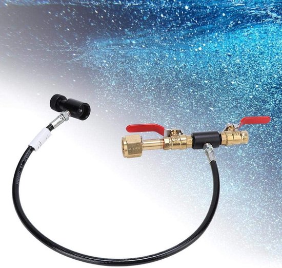 CO2-cylinder navuladapter met slang voor Sodastream vulling - 36 inch, perfect voor thuisgebruik en milieuvriendelijk vullen van Merkloos — afbeelding 2