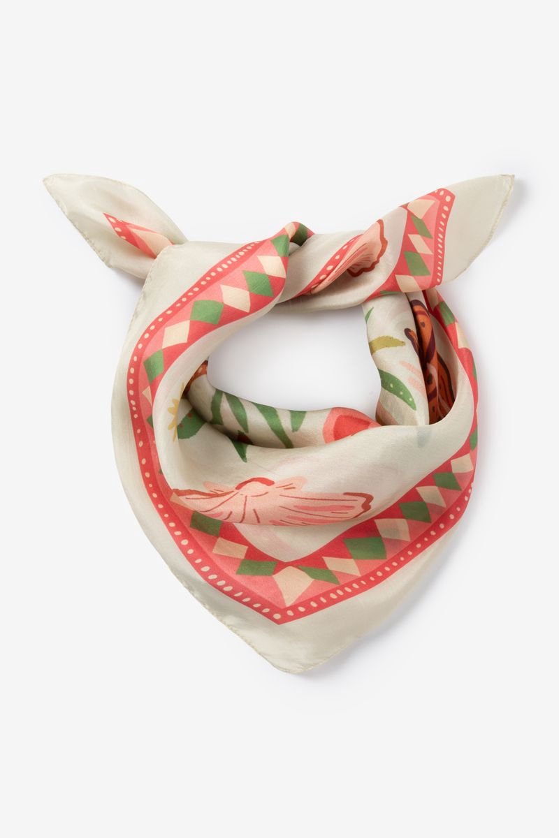 Sissy-Boy - Witte sjaal met print