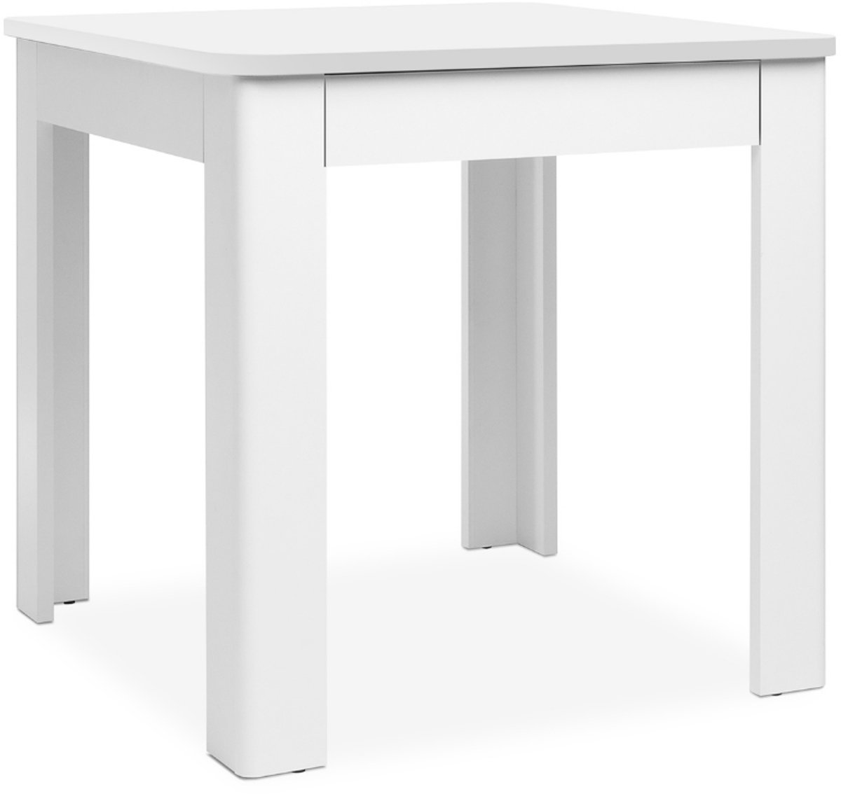 CALICOSY - Eettafel met vierkant tafelblad van 80x80 cm en 1 opbergla - SKARA