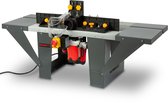 EBERTH Bovenfreestafel (werktafel 1030 x 360 mm, freesbakdiameter 155 mm, werkhoogte 280 mm, tafelverlenging aan beide zijden, hoekgeleider, aardlekschakelaar) Universele freestafel Werkbank