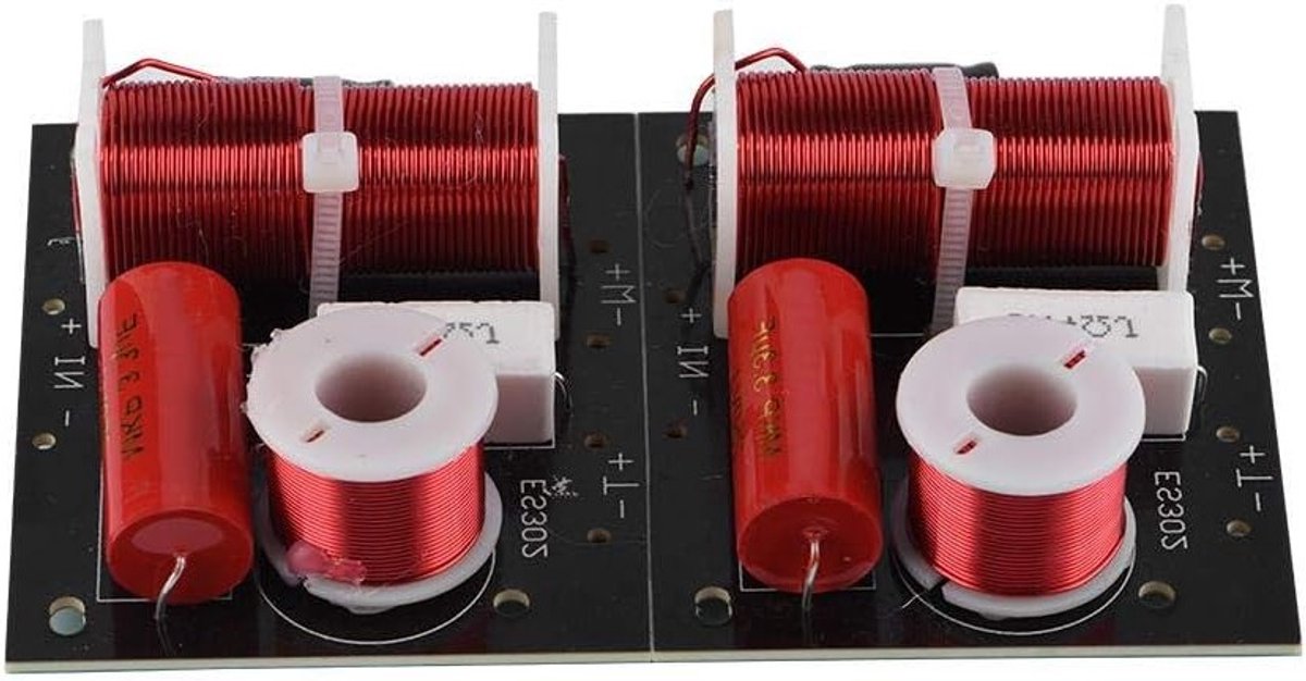 2-Weg Hi-Fi Audio Crossover Filter voor Speakers - 2 Stuks Frequentieverdelers voor DIY Audio Projecten