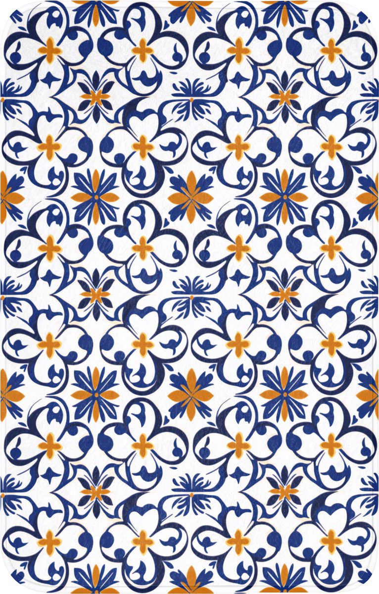WC mat 50x80 cm - Antislip - Patroon - Modern - Kleurrijk - Toiletmat - Vloermat - Douchem