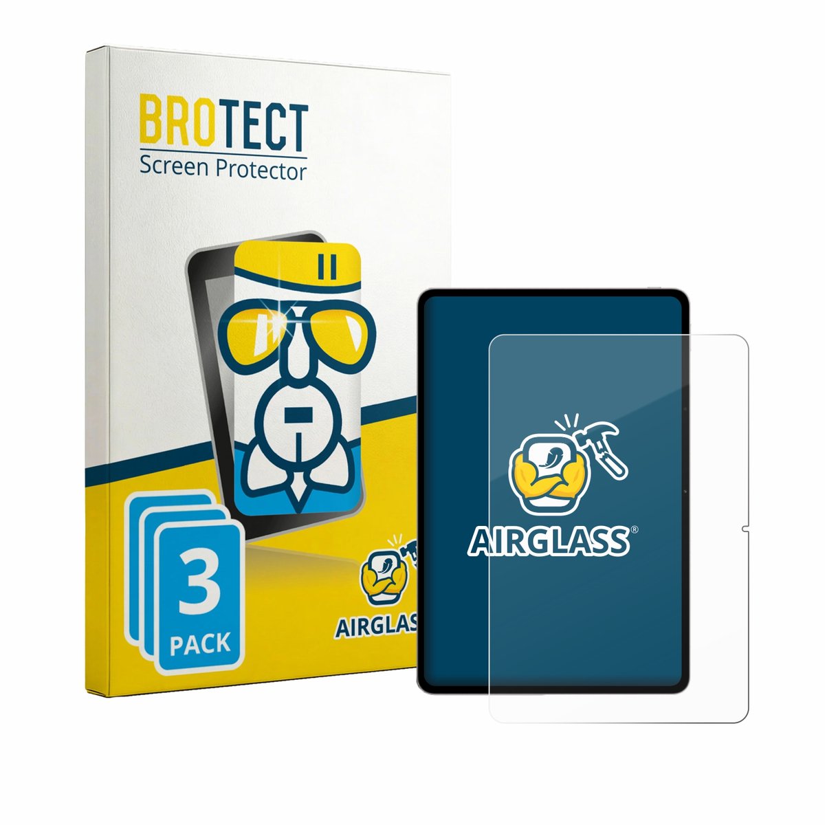 Screenprotector 3 Stuks voor Vivo Pad 6 Pro Beschermglas transparant