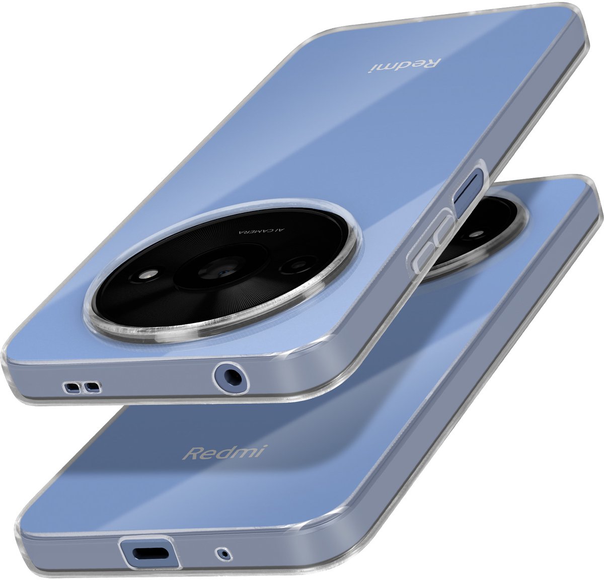 Mayaxess, Hoes voor Xiaomi Redmi A3 Zachte siliconenbescherming, Transparant