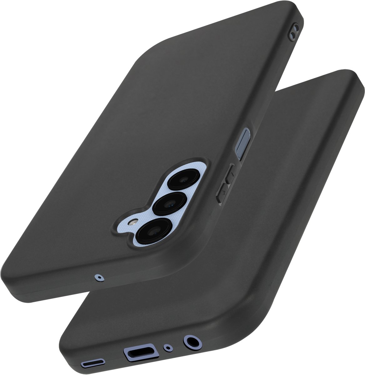 Mayaxess, Hoes Geschikt voor Samsung Galaxy A25 Flexibele bescherming, Zwart